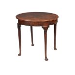 A GEORGE II MAHOGANY SINGLE DROP LEAF TABLE