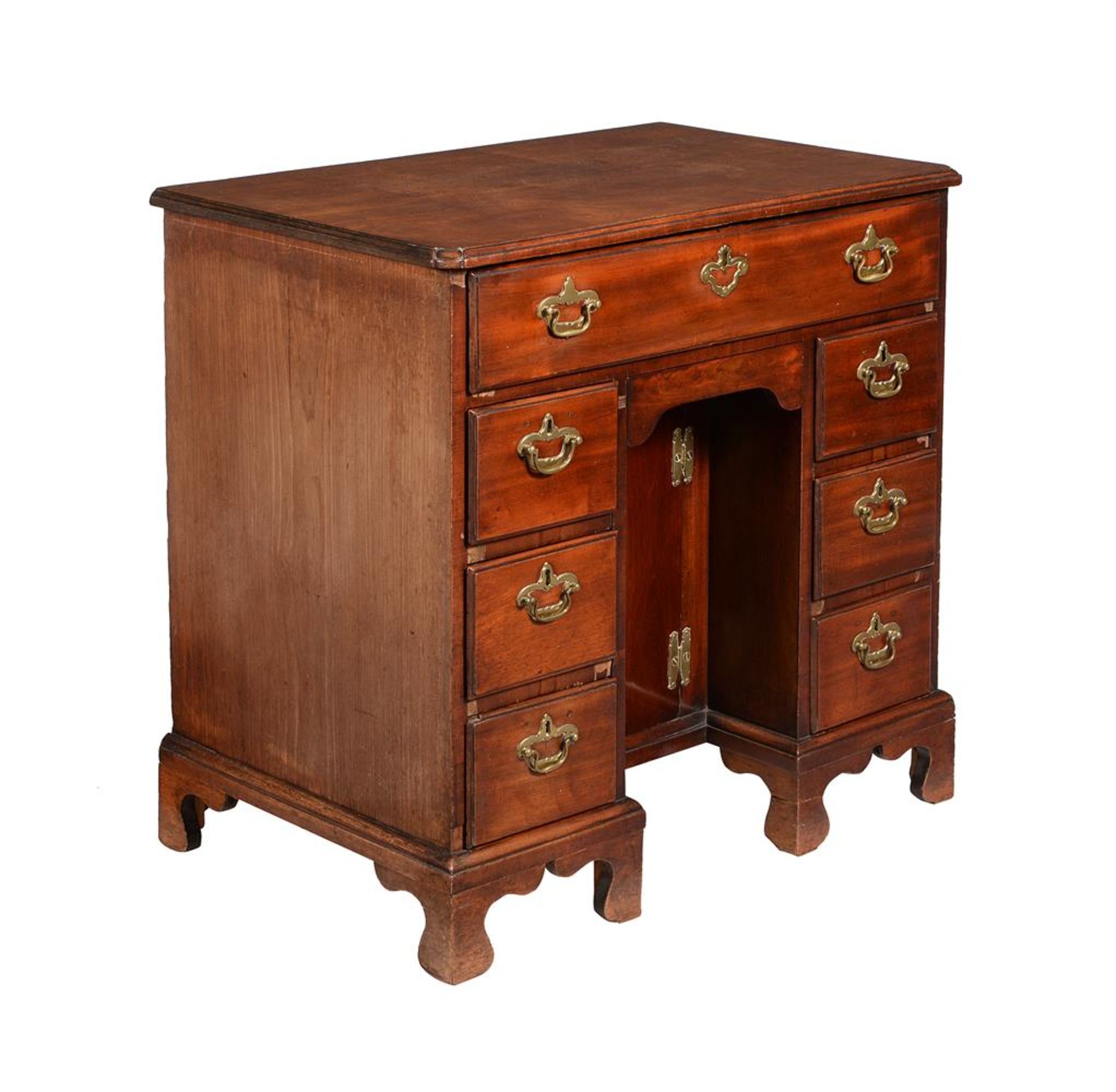 A GEORGE I/II MAHOGANY KNEEHOLE DESK