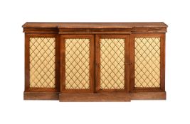 Y A REGENCY ROSEWOOD SIDE CABINET