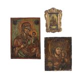 THREE VARIOUS GREEK ICONS