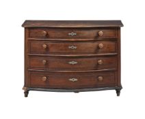 A SWISS CHEST OF DRAWERS