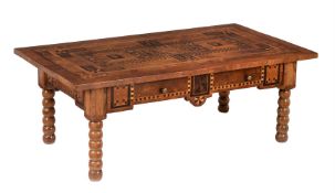 AN ITALIAN PARQUETRY LOW CENTRE TABLE