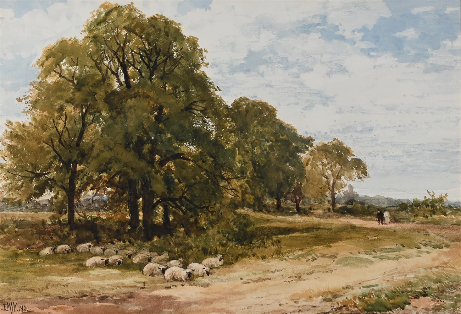 EDMUND MORISON WIMPERIS (BRITISH 1835-1900), SHEEP GRAZING IN THE SHADE