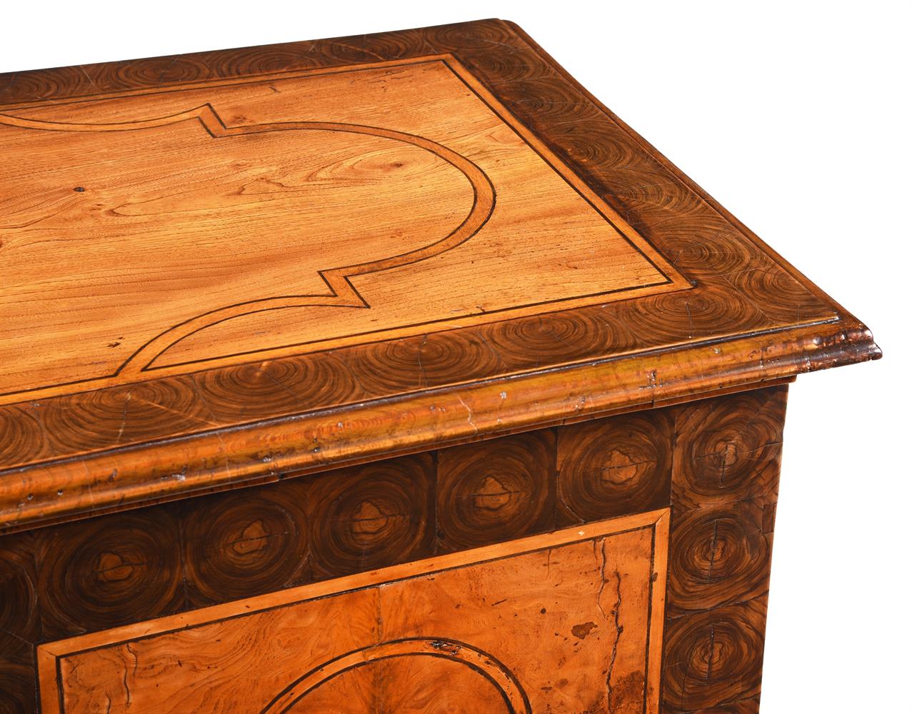 A WALNUT AND MARQUETRY OYSTER VENEERED SIDE CABINET - Image 2 of 3