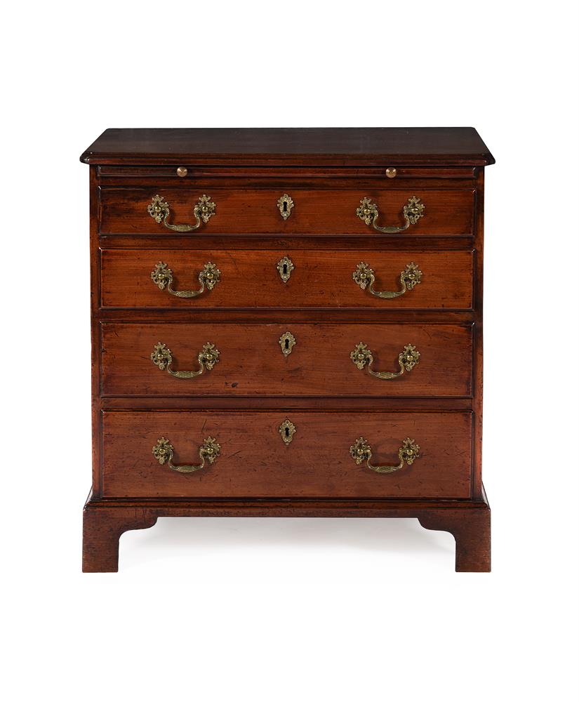 A GEORGE III MAHOGANY CHEST OF DRAWERS