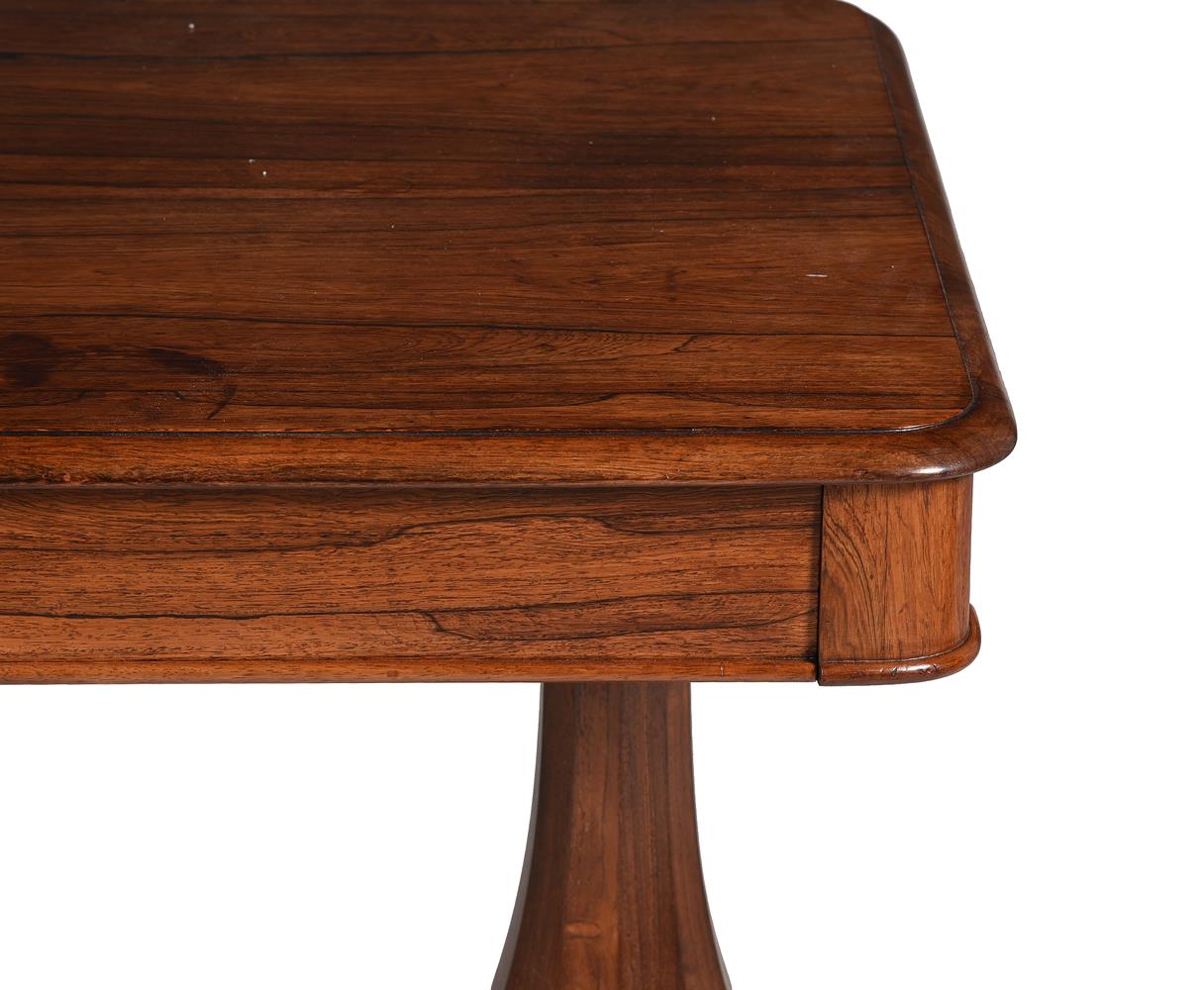 Y A WILLIAM IV ROSEWOOD LIBRARY TABLE - Image 5 of 6