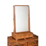 A WALNUT DRESSING MIRROR