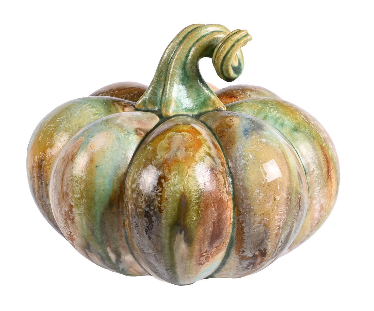 λ KATE MALONE (b. 1959), A GLAZED MODEL OF A PUMPKIN