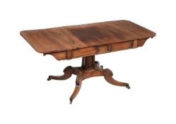 Y A REGENCY ROSEWOOD SOFA TABLE, IN THE MANNER OF WILLIAM TROTTER