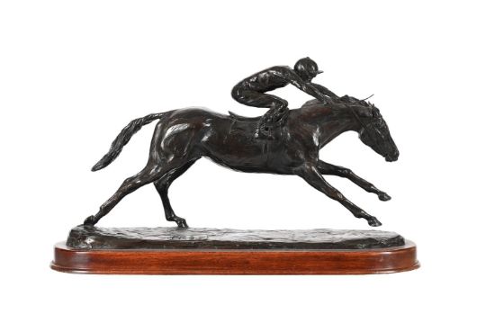 PHILIP BLACKER (b. 1949), HORSE AND JOCKEY