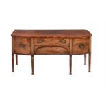 A LATE GEORGE III MAHOGANY SIDEBOARD