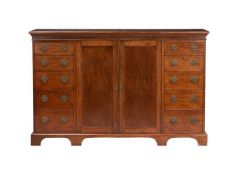 A WALNUT COMPACTUM WARDROBE