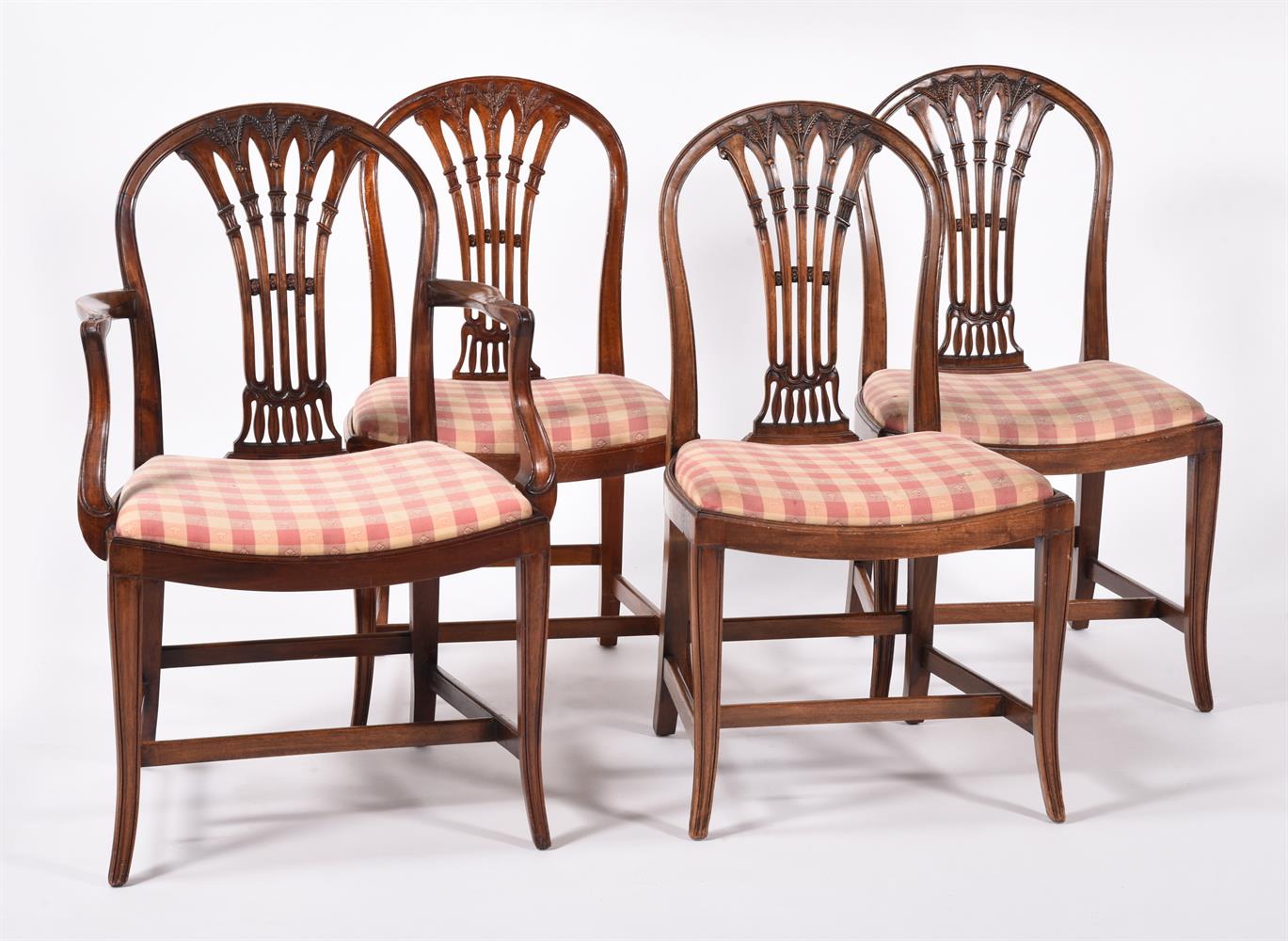 A HARLEQUIN SET OF TEN MAHOGANY DINING CHAIRS IN GEORGE III STYLE - Image 2 of 4