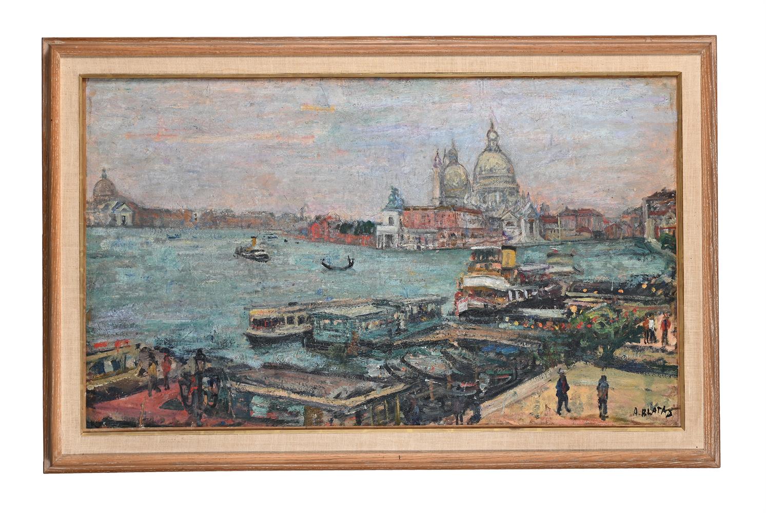 λ ARBIT BLATAS (LITHUANIAN 1908-1999), VIEW OF VENICE