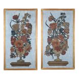 A PAIR OF GILT FRAMED WALL PANELS