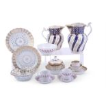 A SELECTION OF FLUTED WORCESTER PORCELAIN