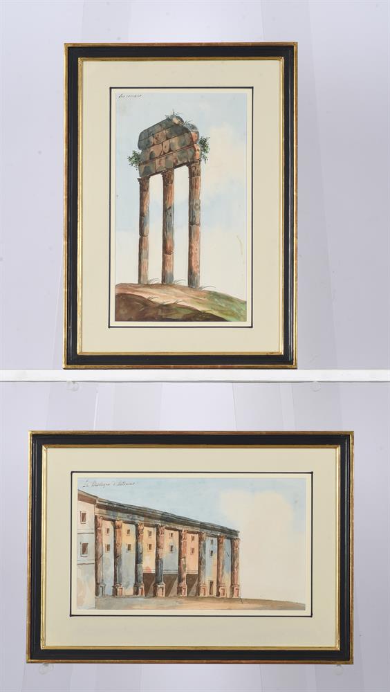 FRENCH SCHOOL (19TH CENTURY), A SET OF THIRTY VIEWS IN AND AROUND ROME - Image 5 of 16