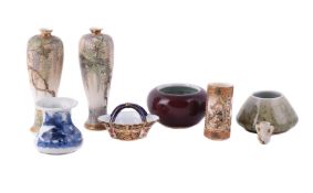 A GROUP OF CHINESE AND JAPANESE CERAMICS AND OTHERS