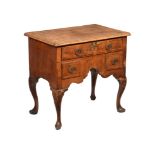 A GEORGE II WALNUT SIDE TABLE