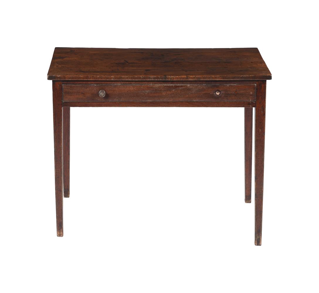 A GEORGE III MAHOGANY SIDE TABLE