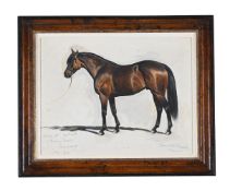 λ LIONEL HAMILTON-RENWICK (BRITISH 1917-2003), STUDY FOR PORTRAIT 'SAMMY DAVIS'