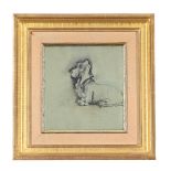 ENGLISH SCHOOL (20TH CENTURY), STUDY OF A BASSETT HOUND