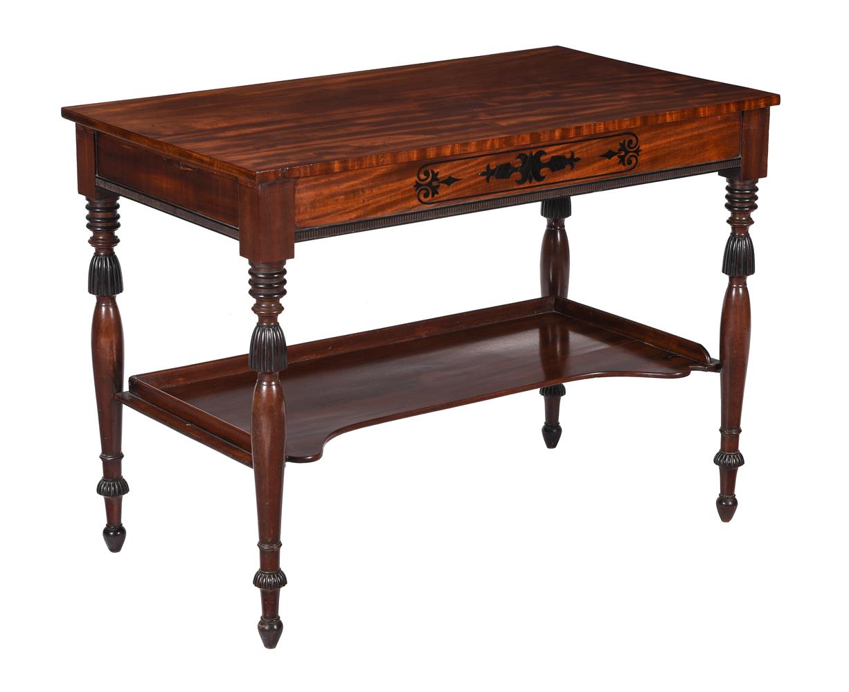 A MAHOGANY SIDE TABLE