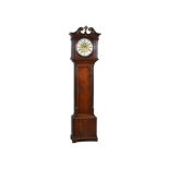 A GEORGE III OAK LONGCASE CLOCK