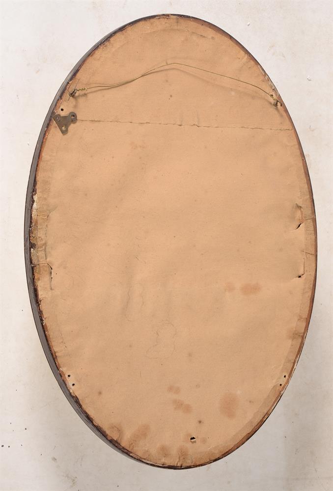 A PAIR OF PAINTED OVAL WALL MIRRORS - Image 6 of 6