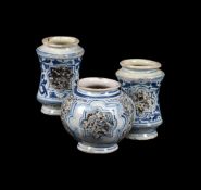 THREE ITEMS OF NORTH ITALIAN MAIOLICA