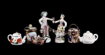 A SELECTION OF MOSTLY DERBY PORCELAIN
