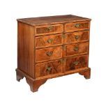 A WILLIAM AND MARY WALNUT AND HOLLY BANDED CHEST OF DRAWERS