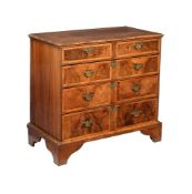 A WILLIAM AND MARY WALNUT AND HOLLY BANDED CHEST OF DRAWERS