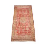 A CHINESE OR TIBETAN WOVEN CARPET