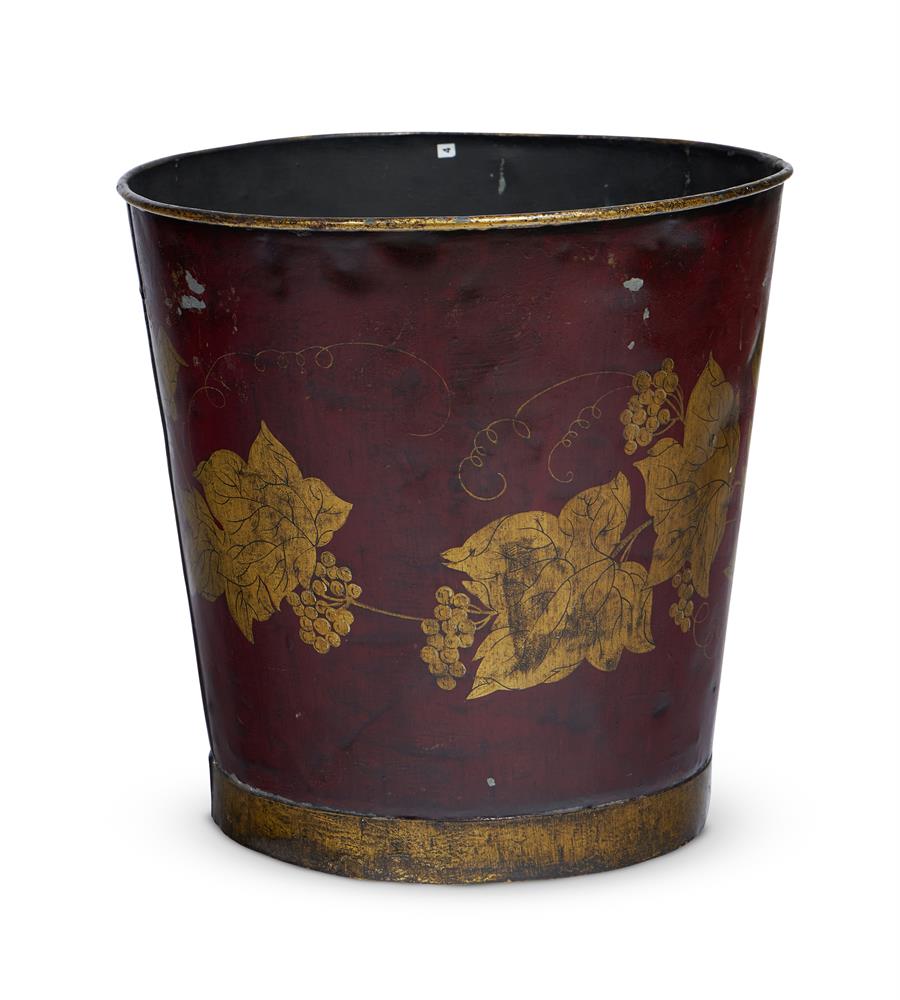 A GILT BRASS FIRE BUCKET - Image 2 of 2