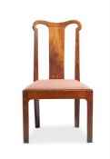 A GEORGE II WALNUT SIDE CHAIR