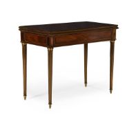 A LOUIS PHILIPPE MAHOGANY AND GILT METAL MOUNTED CARD TABLE