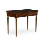 A LOUIS PHILIPPE MAHOGANY AND GILT METAL MOUNTED CARD TABLE