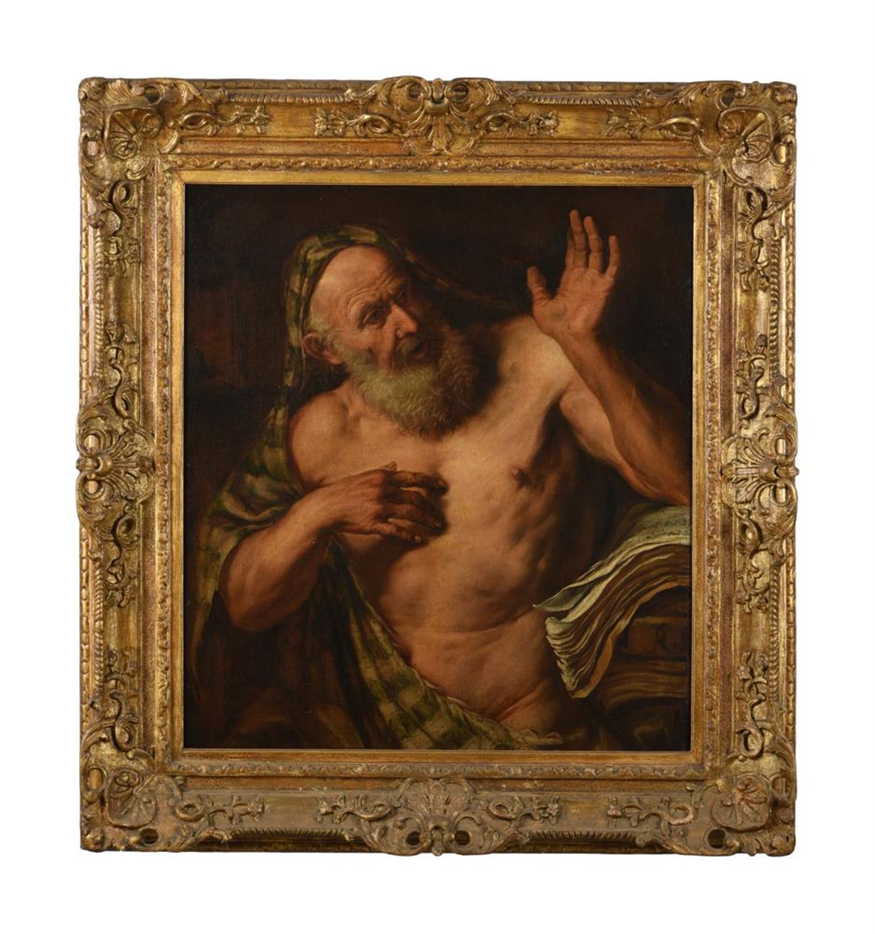 ATTRIBUTED TO GIOVANNI BATTISTA LANGETTI (ITALIAN 1625-1676), DIOGENES - Image 2 of 3