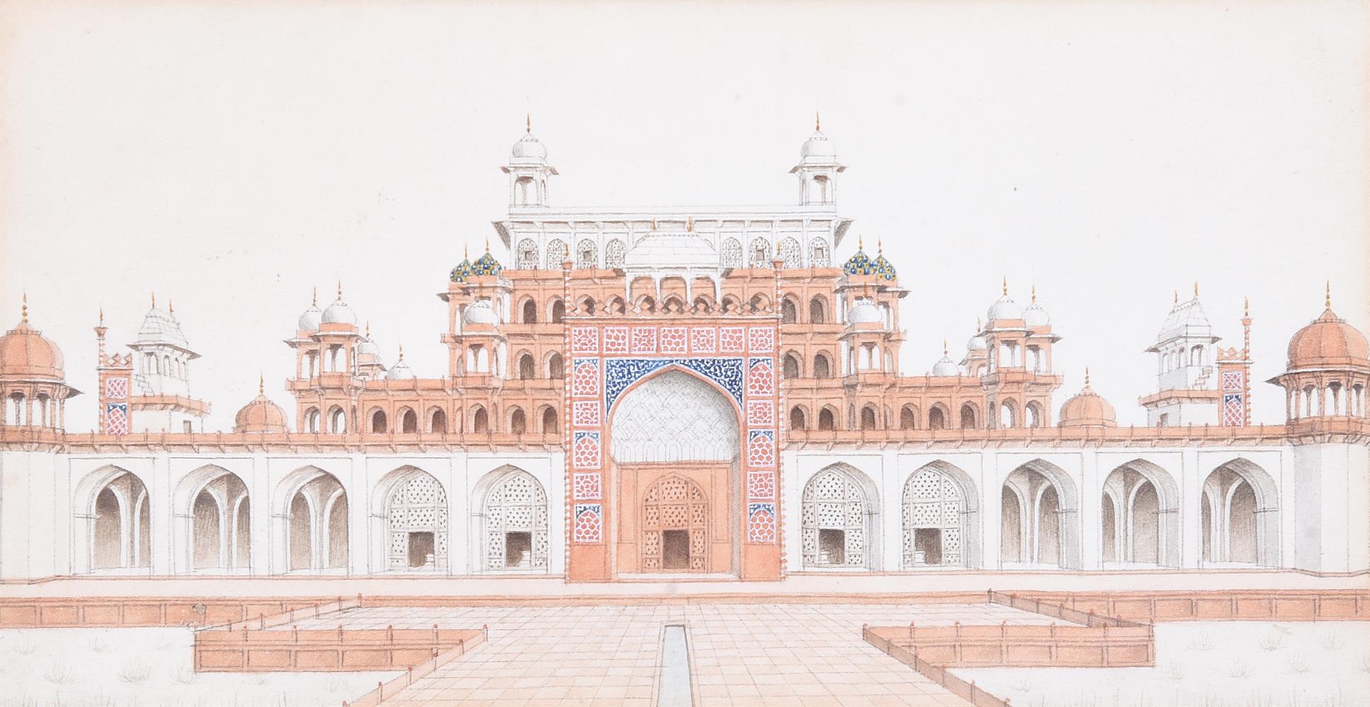 COMPANY SCHOOL (19TH CENTURY), AKBAR'S TOMB, MATHURA - Image 3 of 6