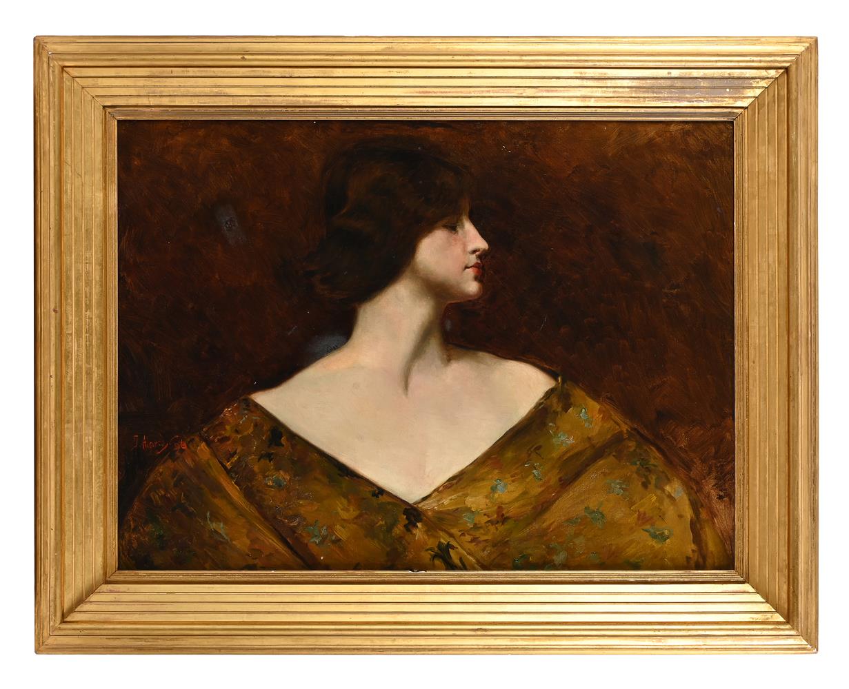 JOSE MARIA ALARCON Y CACERES (SPANISH 1848-1904), A PORTRAIT OF A LADY - Image 2 of 3