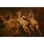 FOLLOWER OF SIR PETER PAUL RUBENS, THREE PUTTI DISPORTING