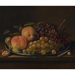 ATTRIBUTED TO JAMES SHAW (BRITISH FL.1769-1784), A STILL LIFE OF PEACHES; A STILL LIFE OF FRUIT (2)