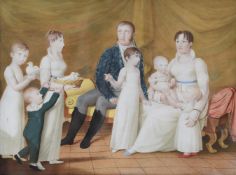 ATTRIBUTED TO JEAN BAPTISTE CARBONNET (FL. CIRCA 1800), A FAMILY GROUP