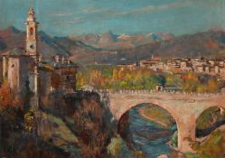 HERBERT ARNOULD OLIVIER (BRITISH 1861-1952), THE BRIDGE AT ASOLO