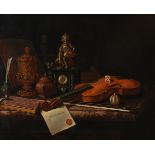 FOLLOWER OF PIETER GERRITSZ VAN ROESTRATEN, STILL LIFE WITH A VIOLIN