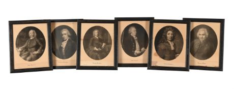 A GROUP OF SIX HOROLOGICAL PHOTOLITHOGRAPHIC PORTRAITS