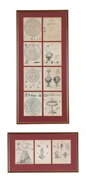 A GROUP OF EIGHT FRAMED ENGRAVINGS RELATING TO ASTRONOMY