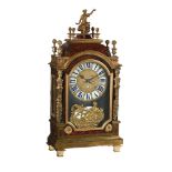 Y A FRENCH LOUIS XIV ORMOLU MOUNTED BOULLE BRACKET CLOCK CASE AND DIAL