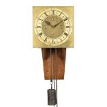 A GEORGE I POSTED THIRTY-HOUR LONGCASE OR WALL CLOCK MOVEMENT AND DIAL